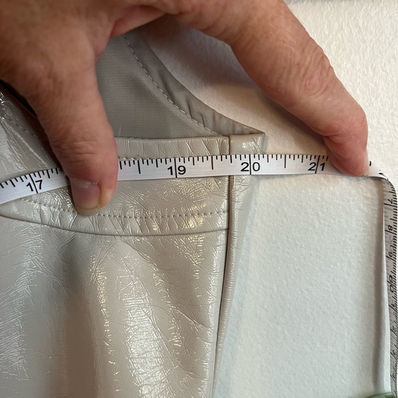 7 For All Mankind vegan leather cropped corset top - Picture 9 of 14